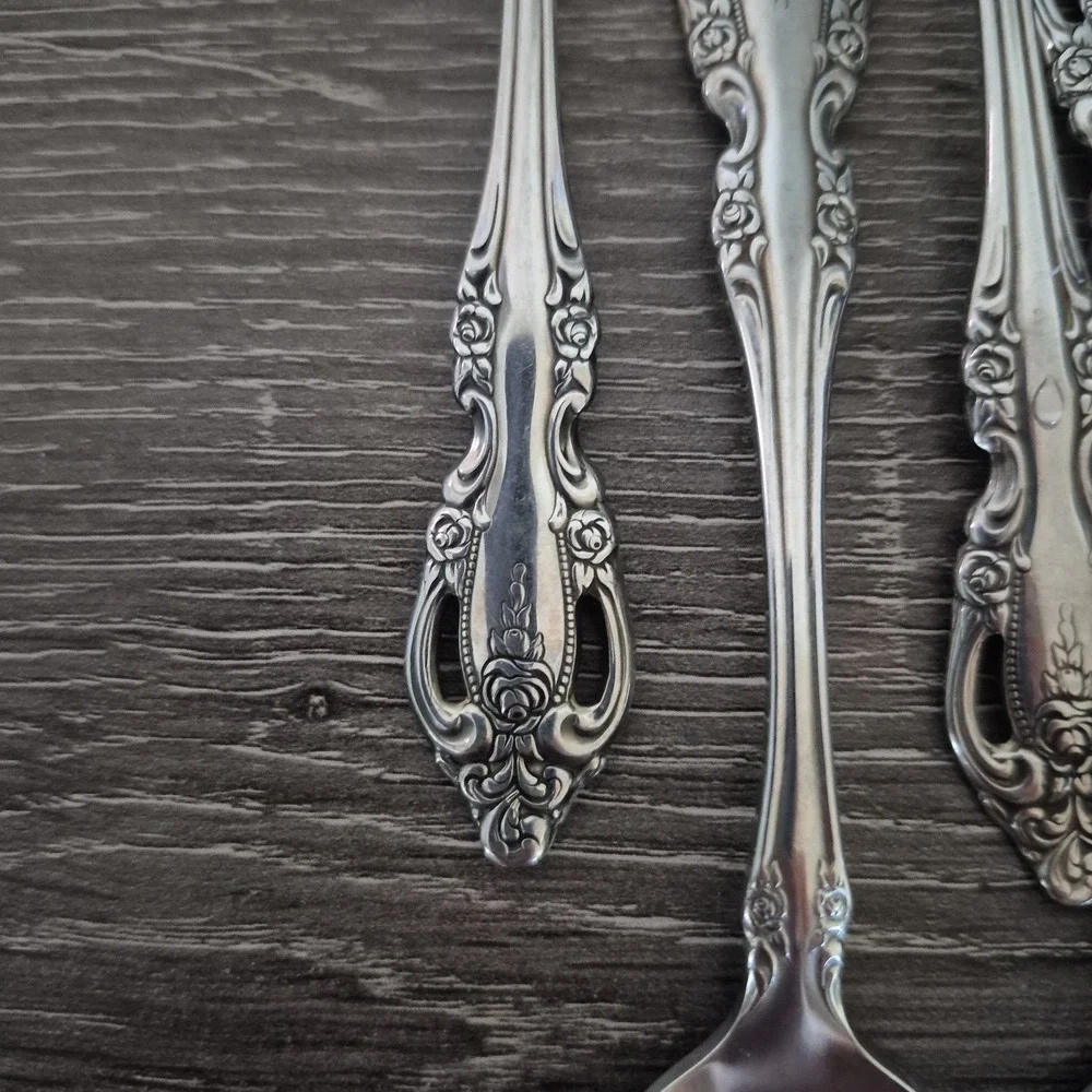 Oneida Brahms Set of 7 Fruit Citrus Spoons Community Stainless Flatware